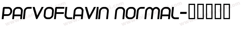 Parvoflavin Normal字体转换